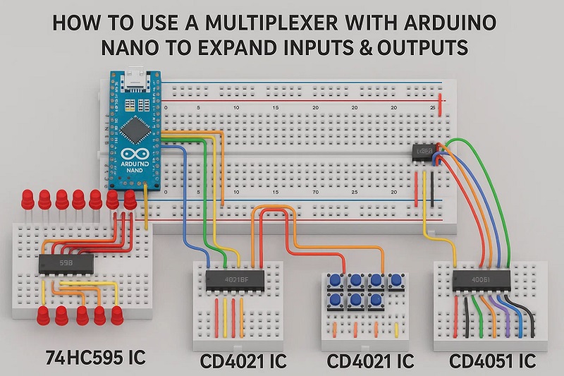 How to Use a Multiplexer with Arduino to Expand Inputs & Outputs