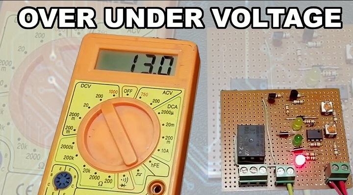 Simple Build an Over Under Voltage Protection Circuit Using 555