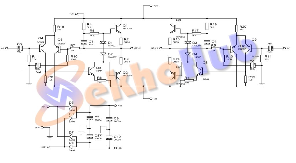 100W Stereo Amplifier