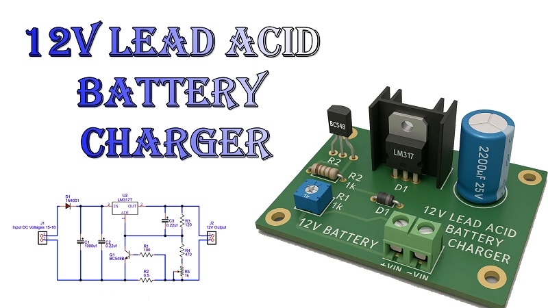 12V Lead Acid Battery Charger Circuit