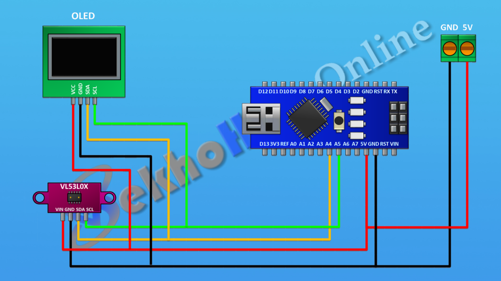 Laser Distance Meter Circuit Diagram