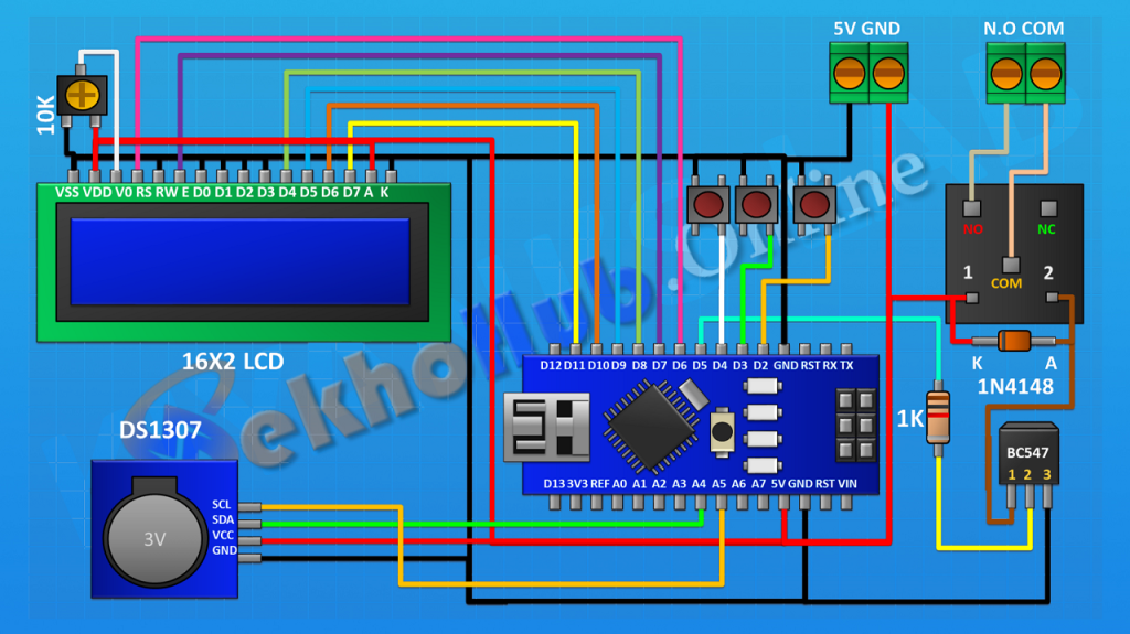 RTC Relay Timer Circuit 