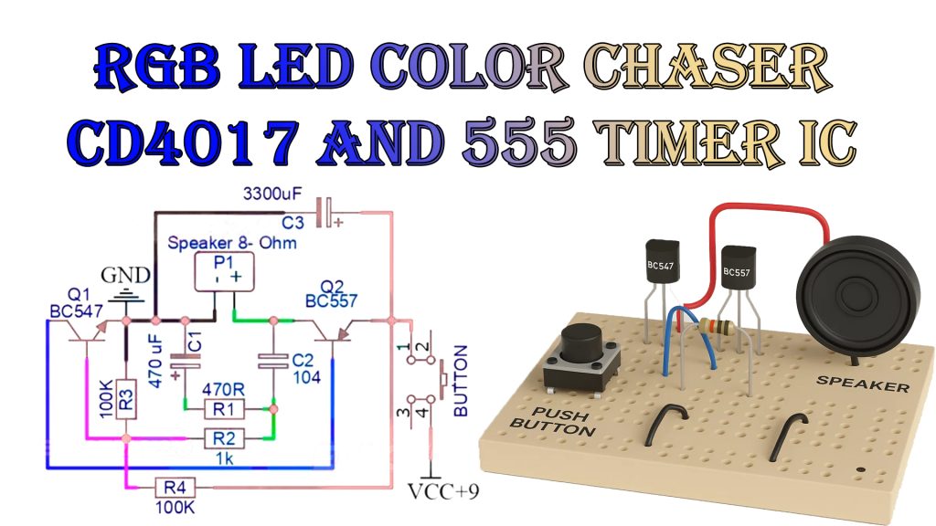 Simple Two Transistor Sound Generator Circuit