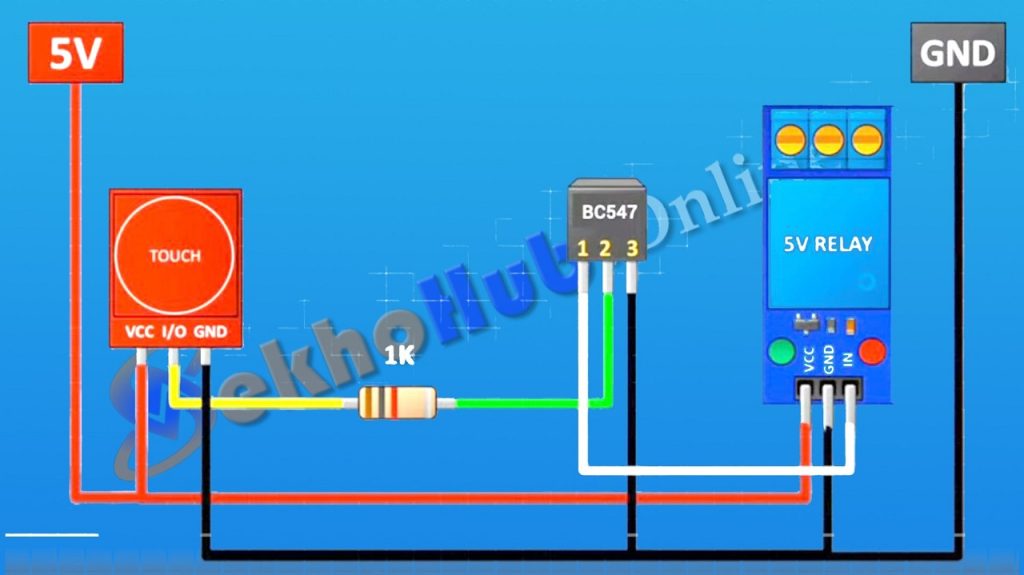 Touch-Controlled Lamp Circuit Diagram