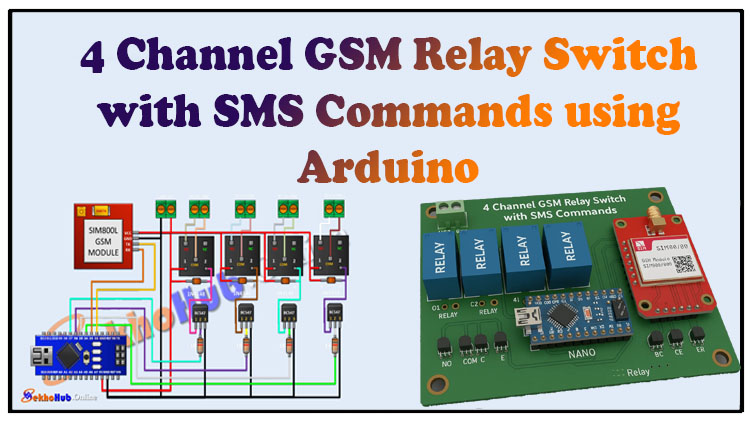 4 Channel GSM Relay Switch