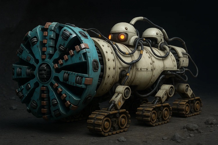The Tunnel Boring Machine A Robotic Caterpillar