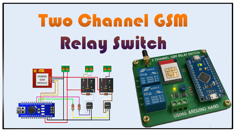 Two Channel GSM Relay Switch