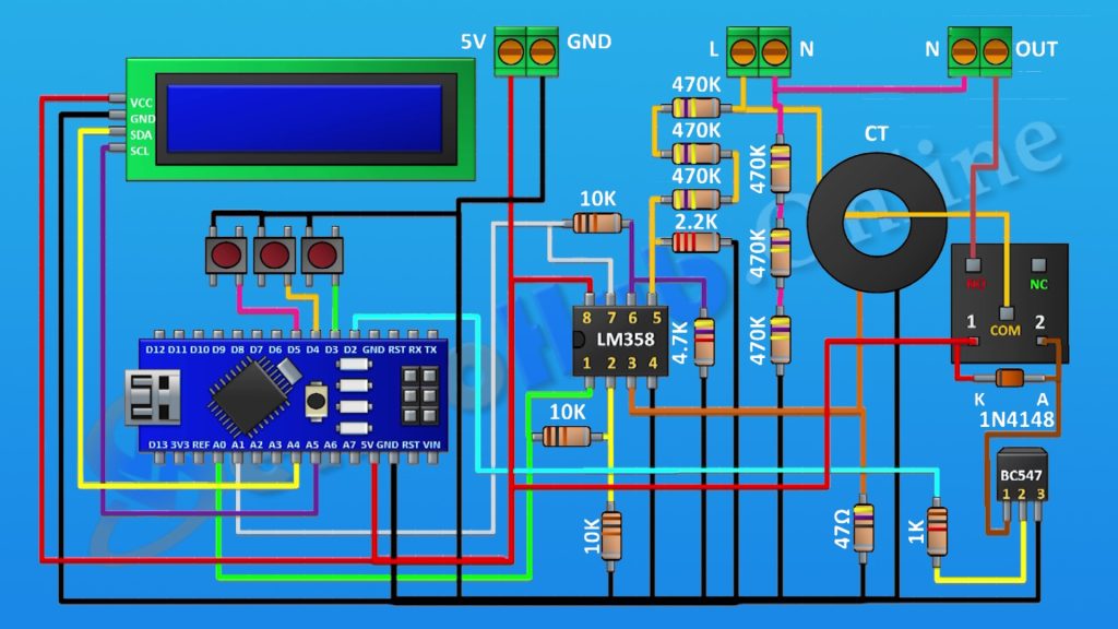 AC Protection Device Circuit Diagram