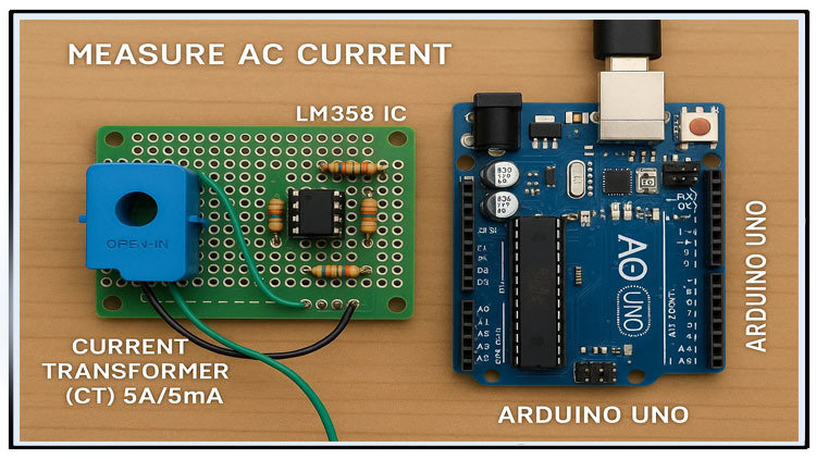 Arduino Based AC Current Sensing Circuit 1