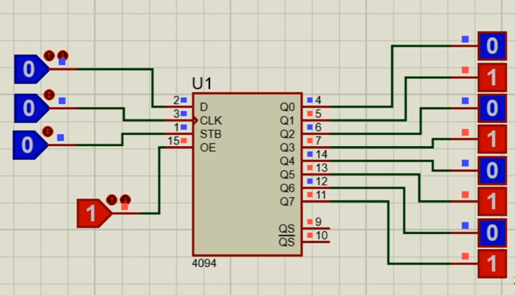 Working Principle of CD4094 IC